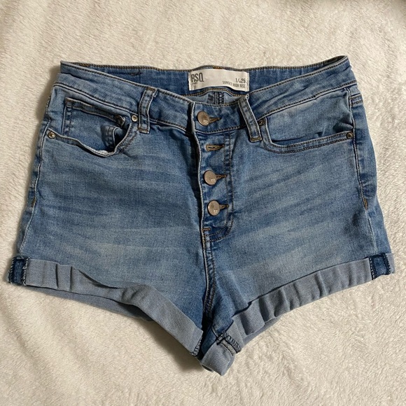 RSQ Pants - RSQ Denim Jean Shorts Women's Juniors Size 1/w25 Sunset High Rise